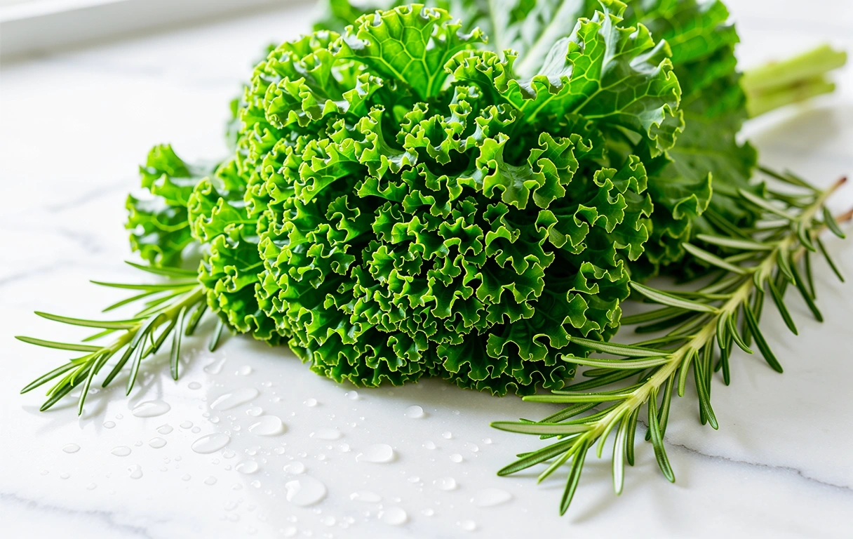 Tuoreita yrttejä ja lehtivihreitä