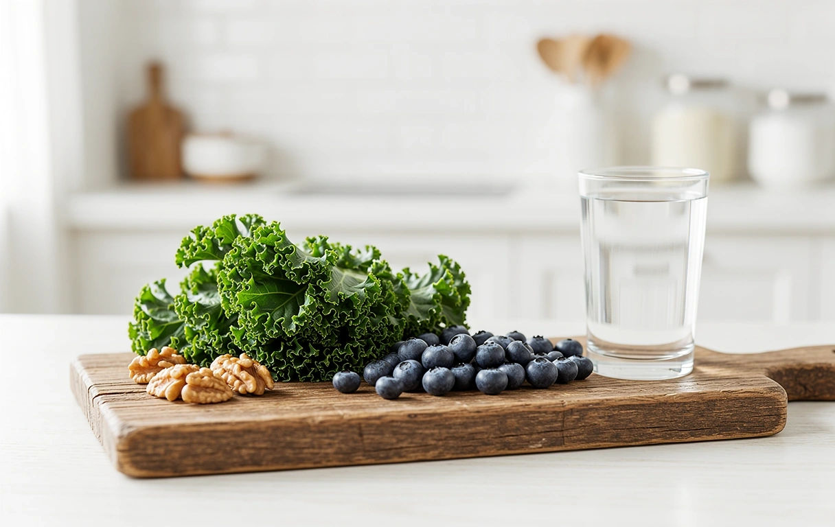 Tuoreet raaka-aineet keittiössä